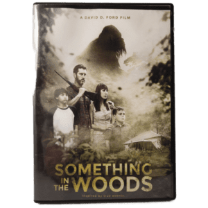 A dvd cover for something in the woods.