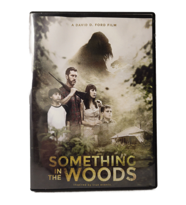 A dvd cover for something in the woods.