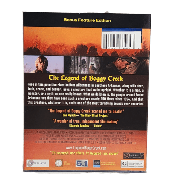 A back cover of the movie.