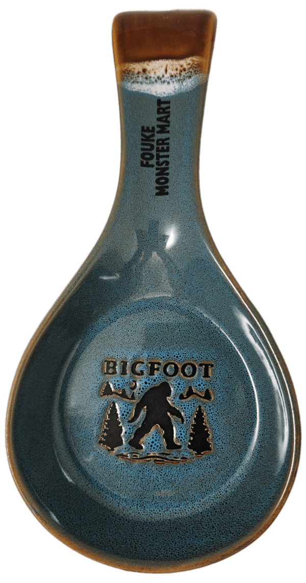 A spoon with bigfoot written on it.