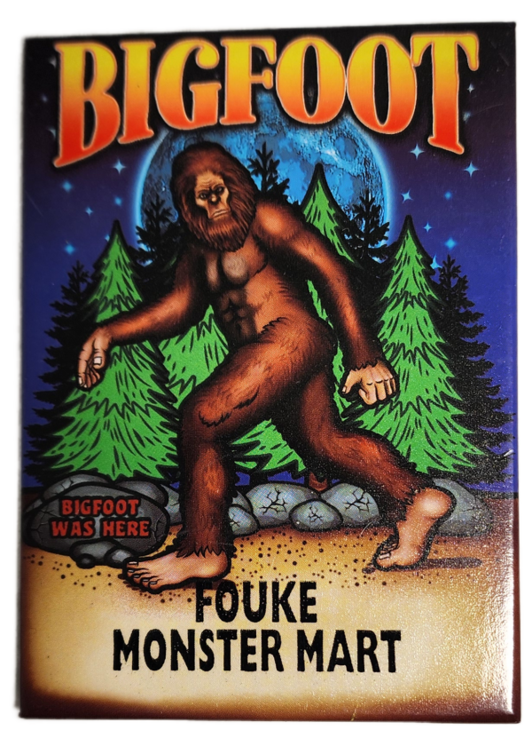 A picture of bigfoot is on the label.