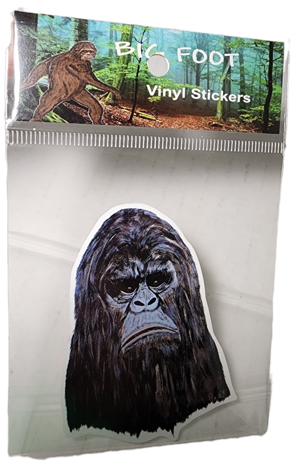 A gorilla sticker is shown in its package.