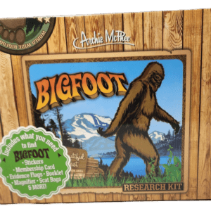 A box of bigfoot stickers on the front cover.