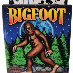 A picture of the bigfoot logo on a box.