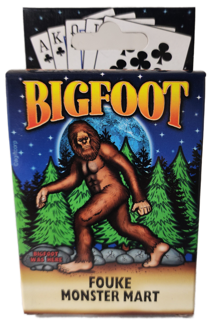 A picture of the bigfoot logo on a box.