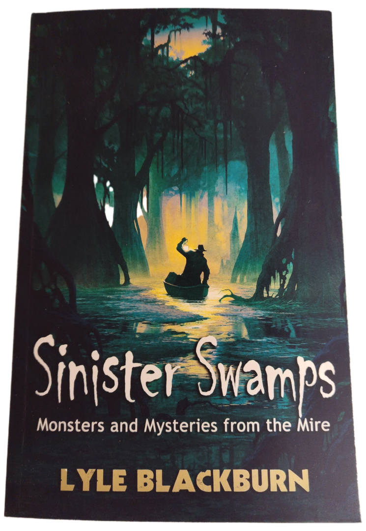 A book cover with a picture of a swamp