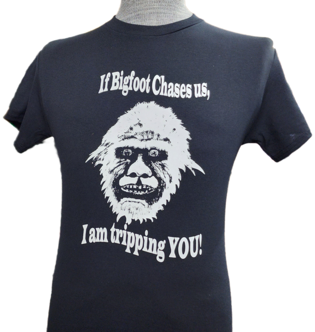 A t-shirt with an image of a gorilla.