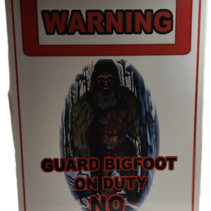 A warning sign with an image of a gorilla.