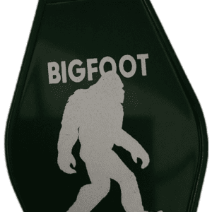 A bag with the word bigfoot written on it.