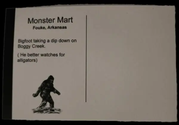 A picture of the back of a card.