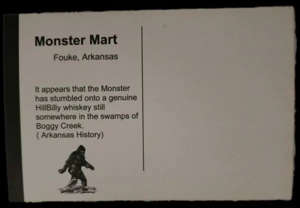 A card with information about the monster.