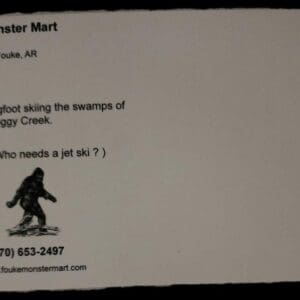 A picture of the back of a business card.