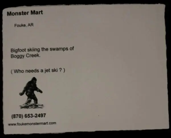 A picture of the back of a business card.